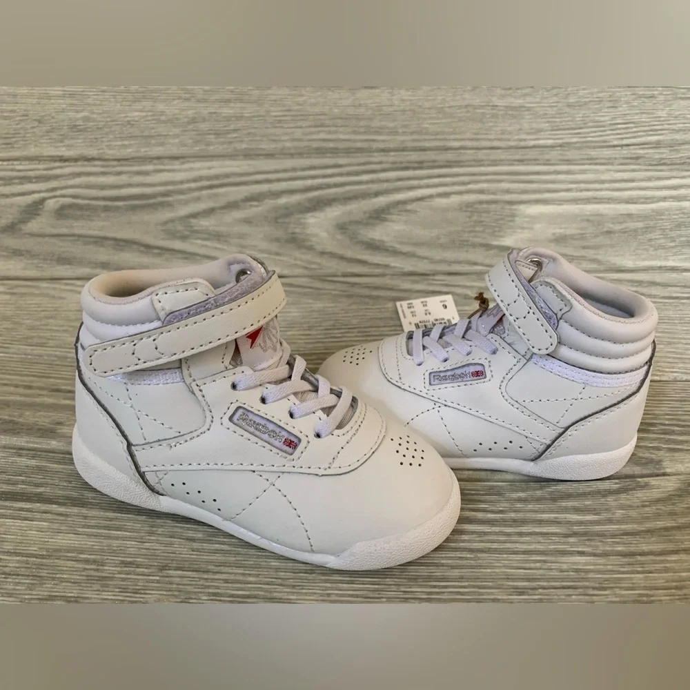 REEBOK KIDS FREESTYLE HI TODDLER WHITE SIZE 6 - Picture 10 of 13